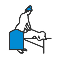 Sticker - Woman Massage Icon