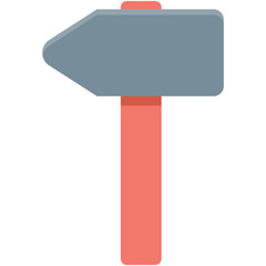 Canvas Print - Hammer Vector Icon 