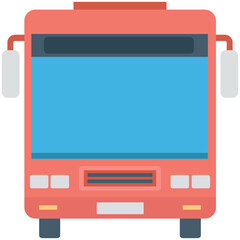 Canvas Print - Bus Vector Icon