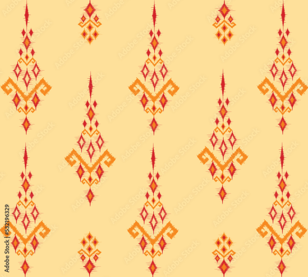 geometric ethnic vintage texture vector art design. textile fashion pattern line  ikat seamless pattern and batik fabric texture asian background wallpaper geometry indian. Ethnic abstract ikat art .