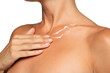 © vladimirfloyd - Woman apply body cream lotion on her chest