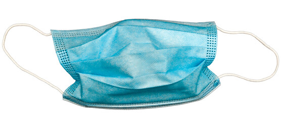 blue disposable surgical mask