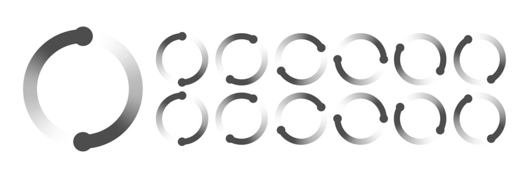 Circular Loading Buffering Icons Vector Video Ready for Animation Gif All Keyframes Frames Bufring Circle Waiting for Connection Buffer Preloader Download Symbol Easy Replace Color