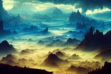 Beautiful fantasy landscape