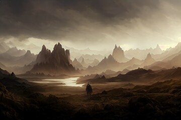 Wall Mural - beautiful fantasy landscape