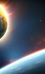 space planets vectors ,galaxy background,fantasy planets. colorful universe.