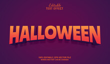 Helloween Text Effect Style. Editable Text Effect Theme Halloween. 