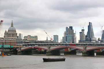 Wall Mural - Blackfriars Bridge over the River Thames, London