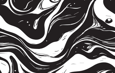Poster - Black And White Pattern Abstract Texture. Abstract  Background Design. Vector illustration.