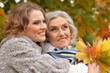 © aletia2011 - Portrait of an elderly woman with her daughter in autumn.