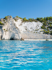 Beautiful tropical white beach with turquoise water and white sand