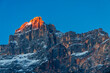 zachód słońca góry Dolomity