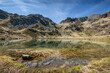 Superb panorama in the French Pyrenees with a beautiful lake in the foreground - France - Europe