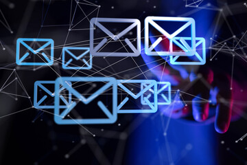 Poster - Mail Communication Connection message to mailing