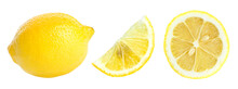 Ripe Lemon Isolated On Transparent Background. PNG Format	
