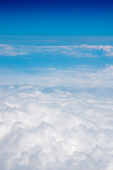 Wall Mural - clouds, a view from airplane window