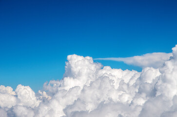 Wall Mural - white clouds in blue sky.