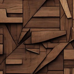 Wall Mural - wooden texture background. Generative AI Technology