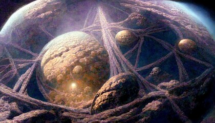 planet with space