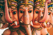 Multi-headed Ganesha Sculpture