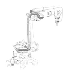 Poster - Industrial robot manipulator.