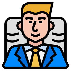 Sticker - executive icon