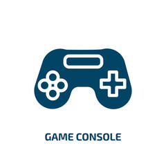Poster - game console icon from arcade collection. Filled game console, game, video glyph icons isolated on white background. Black vector game console sign, symbol for web design and mobile apps
