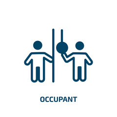 Poster - occupant icon from people collection. Filled occupant, occupation, business glyph icons isolated on white background. Black vector occupant sign, symbol for web design and mobile apps