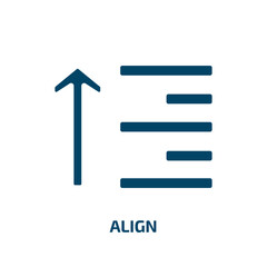 Poster - align icon from signs collection. Filled align, alignment, arrow glyph icons isolated on white background. Black vector align sign, symbol for web design and mobile apps