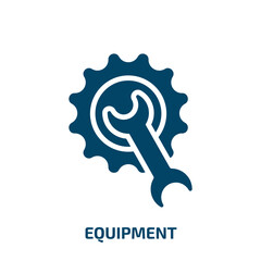 Poster - equipment icon from sports collection. Filled equipment, computer, industry glyph icons isolated on white background. Black vector equipment sign, symbol for web design and mobile apps