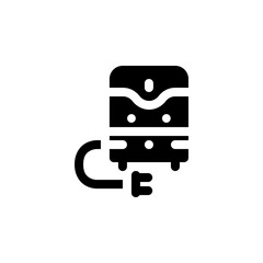 Fototapete - ups vector icon. computer component icon solid style. perfect use for logo, presentation, website, and more. simple modern icon design solid style