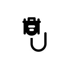 Fototapete - vga cable vector icon. computer component icon solid style. perfect use for logo, presentation, website, and more. simple modern icon design solid style