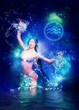 © AnnaPa - Aquarius girl with blue hair