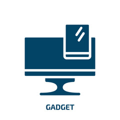 Poster - gadget icon from business and analytics collection. Filled gadget, smartphone, screen glyph icons isolated on white background. Black vector gadget sign, symbol for web design and mobile apps