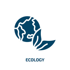 Poster - ecology icon from ecology collection. Filled ecology, eco, energy glyph icons isolated on white background. Black vector ecology sign, symbol for web design and mobile apps