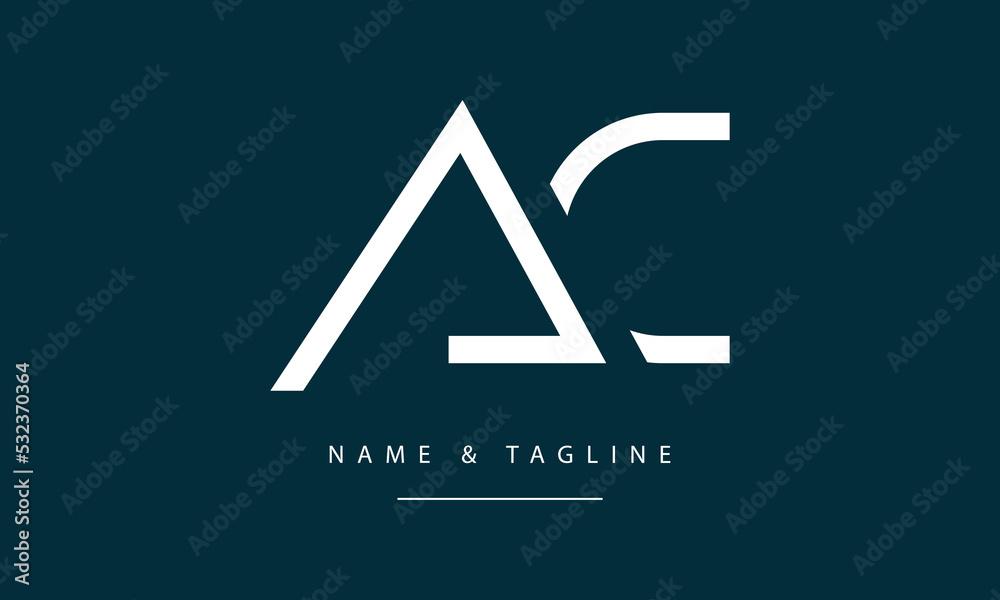 Letter Ac Icon Alphabet letter icon logo AC Stock Vector | Adobe Stock