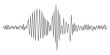 © Irina - Earthquake seismogram or music voice volume wave vector illustration.