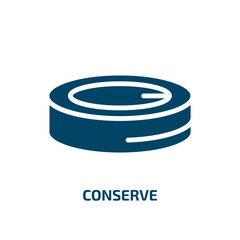 Poster - conserve icon from kitchen collection. Filled conserve, conservation, recycling glyph icons isolated on white background. Black vector conserve sign, symbol for web design and mobile apps