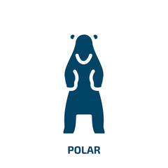Poster - polar icon from nature collection. Filled polar, energy, equipment glyph icons isolated on white background. Black vector polar sign, symbol for web design and mobile apps