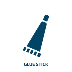 Poster - glue stick icon from sew collection. Filled glue stick, glue, stick glyph icons isolated on white background. Black vector glue stick sign, symbol for web design and mobile apps