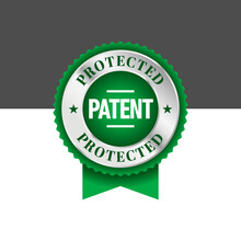 Patented Vector Round Icon Stamp Badge