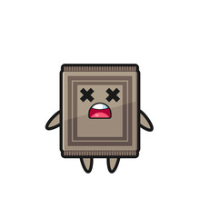 Sticker - the dead carpet mascot character