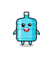 Canvas Print - illustration of an gallon water bottle character with awkward poses