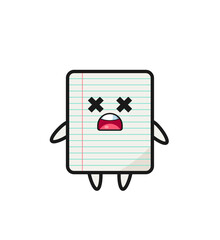 Sticker - the dead paper mascot character