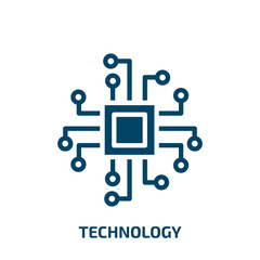 Poster - technology icon from technology collection. filled technology, information, internet glyph icons iso