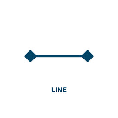 Poster - line icon from geometry collection. filled line, business, information glyph icons isolated on white