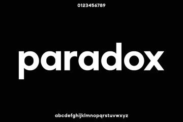 Wall Mural - modern clean lowercase sans serif font vector