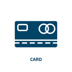 Poster - card icon from cryptocurrency collection. Filled card, gift, tag glyph icons isolated on white background. Black vector card sign, symbol for web design and mobile apps