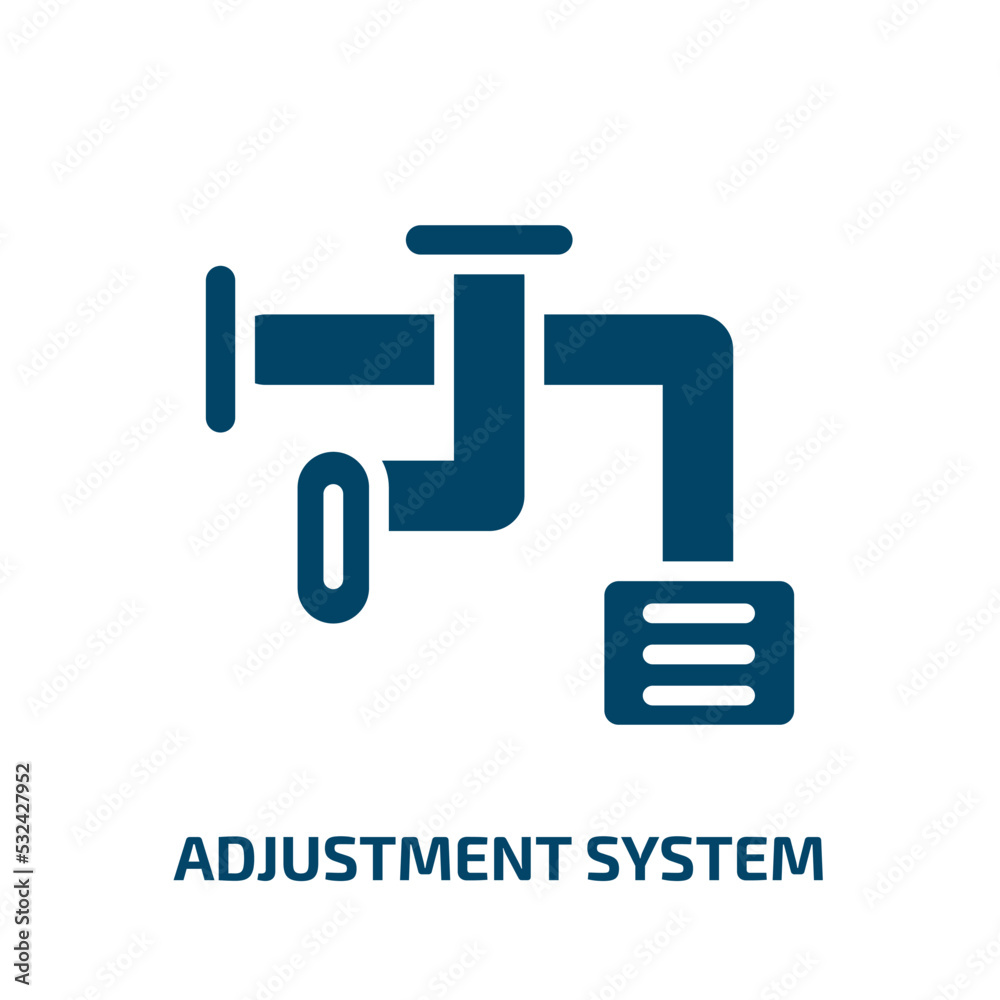 adjustment system icon from construction collection. Filled adjustment ...