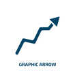 © Farahim - graphic arrow icon from business collection. Filled graphic arrow, arrow, collection glyph icons isolated on white background. Black vector graphic arrow sign, symbol for web design and mobile apps
